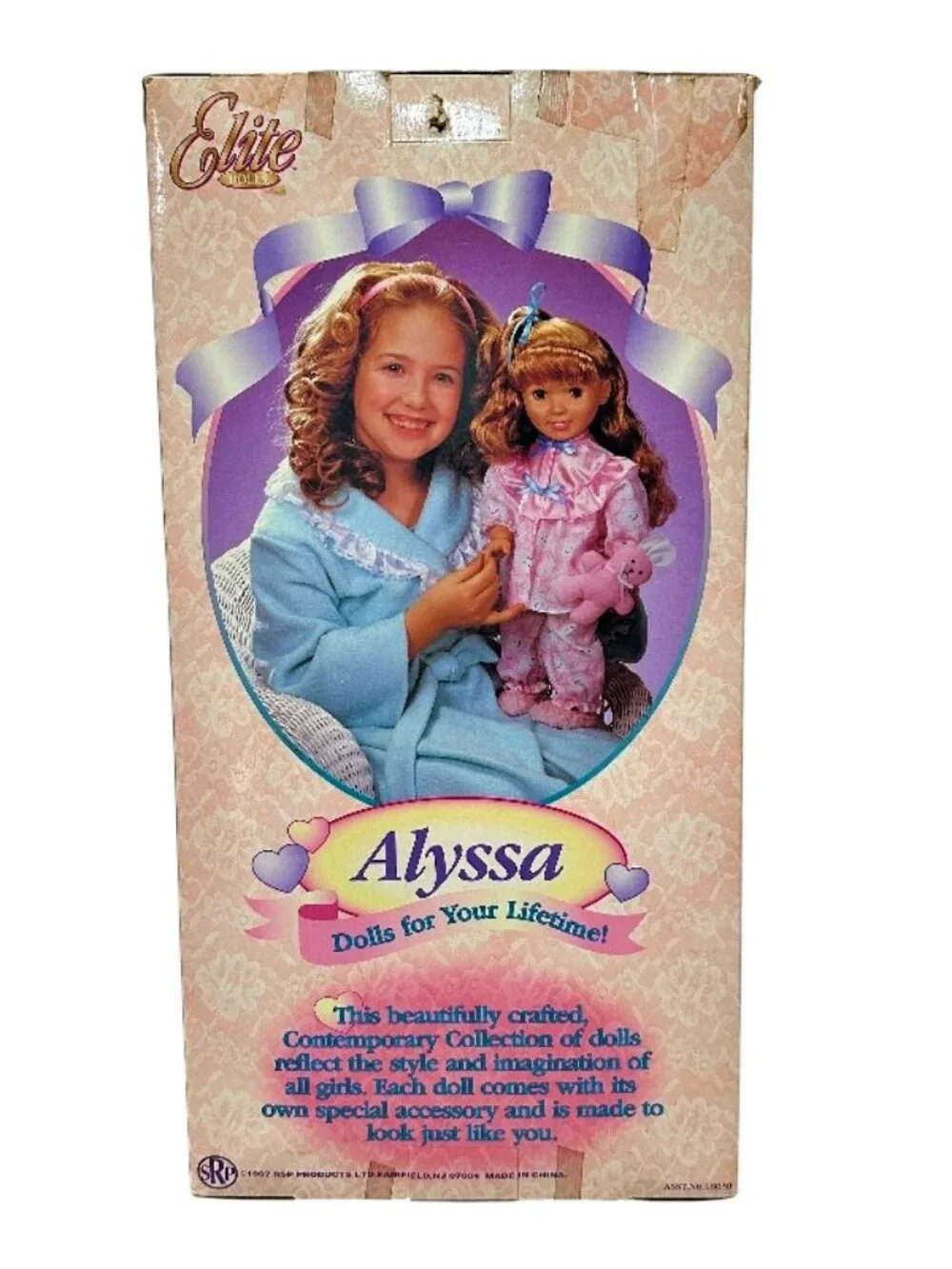Vintage Elite Alyssa Poseable Soft Body Doll 1997 in Box Sealed 18 Inch #18030